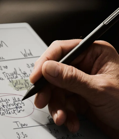 Hand writing on a reMarkable Paper Pro device