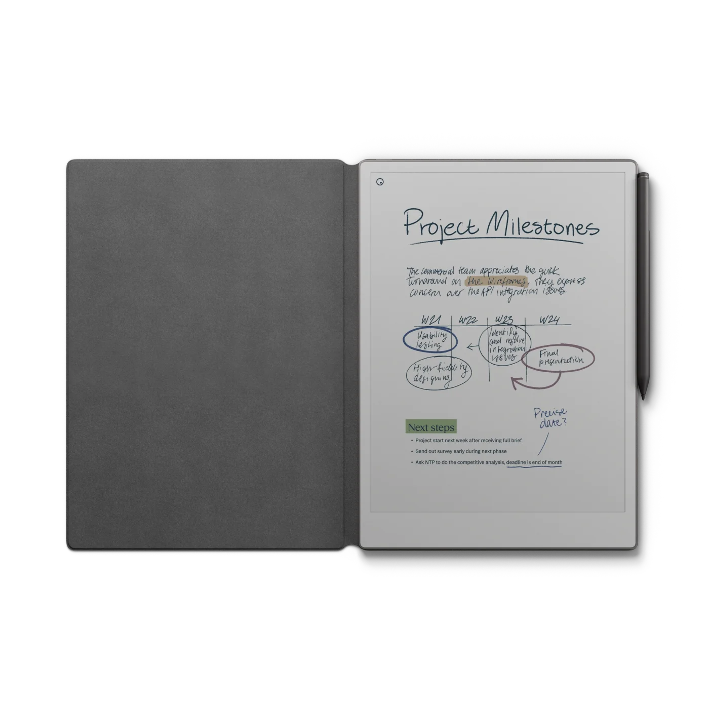 Book Folio - Premium leather - Black