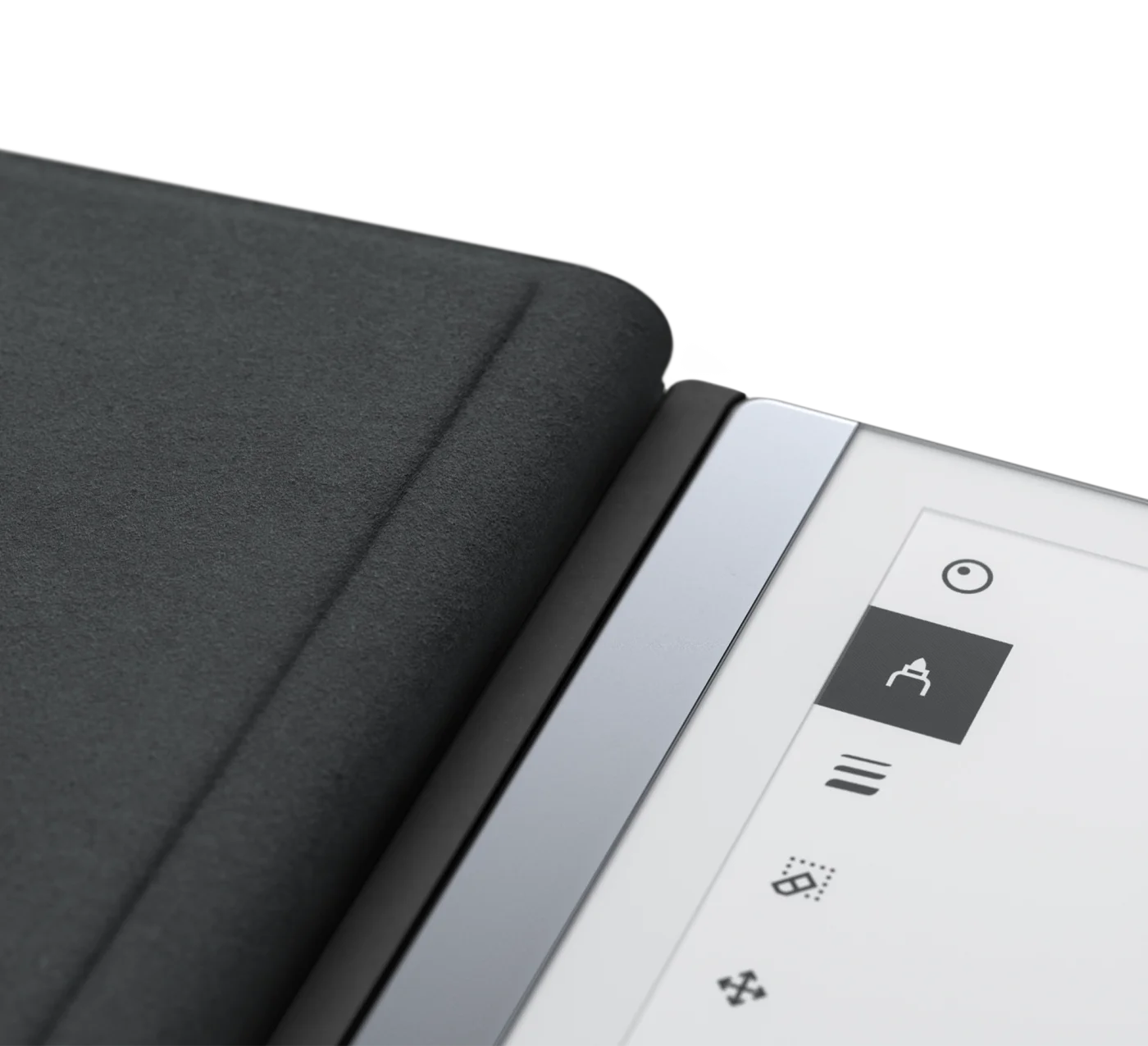Book Folio attached to device magnetically