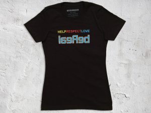 Help Respect Love Women's Black T-shirt