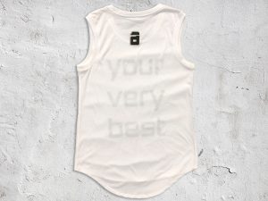Your Very Best - Women's White Sleeveless T-shirt (back)
